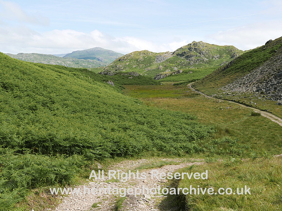HRS 11198 Dunnerdale, view across meltwater channel towards Old Man of Coniston 2022