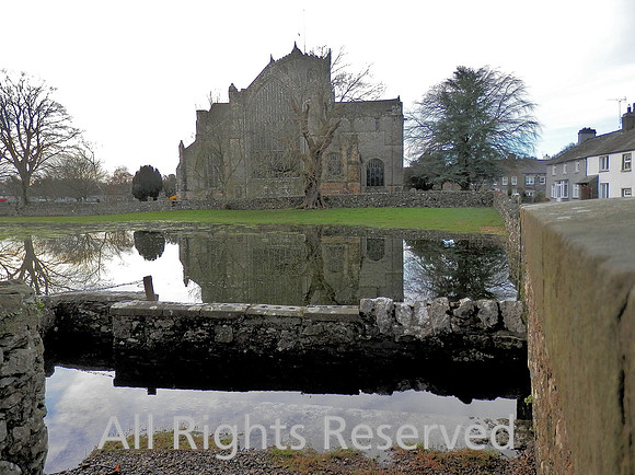 HRS 7394 Cartmel Priory flooding 6 Dec 2015