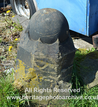 HRS 11569 Radcliffe, Stone-carved gatepost  20 April 2023