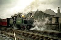 HRS 5923 Ffestiniog rly Porthmadoc Fairlie in station 1970s