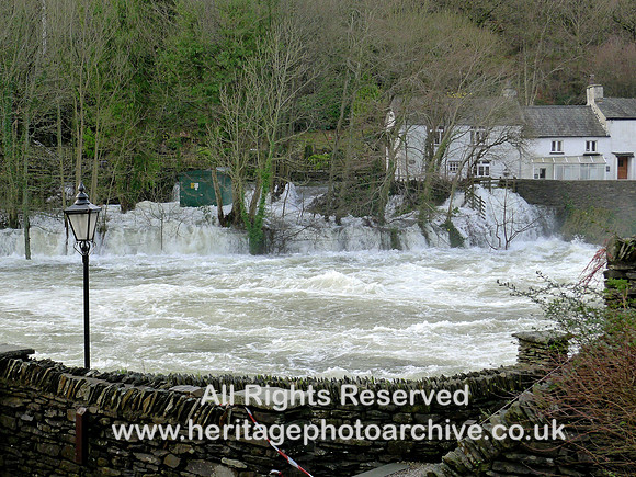 HRS 7387 Backbarrow, diverted river Leven at Whitewater Hotel