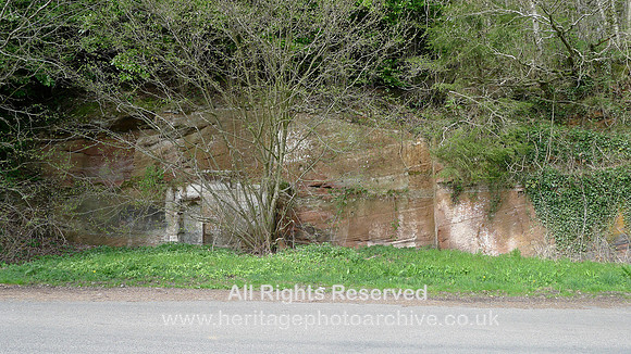 HRS 9005 Morland, Woodhead, cliff face used as part of building SD 611293