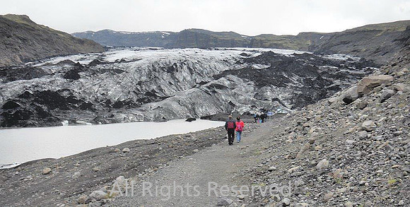 Iceland, solhimajokull glacier