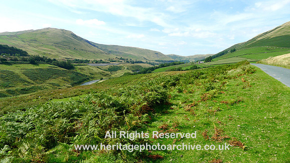 HRS 7495 Lune Gorge proto corries and incised courses of river looking NNW