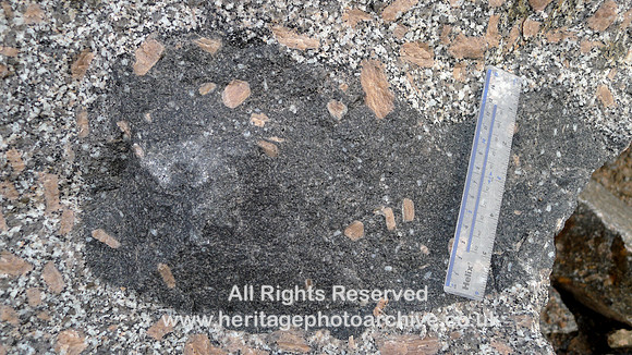 HRS 7410 Shap pink quarry feldspar inclusions within heathen Shap granite
