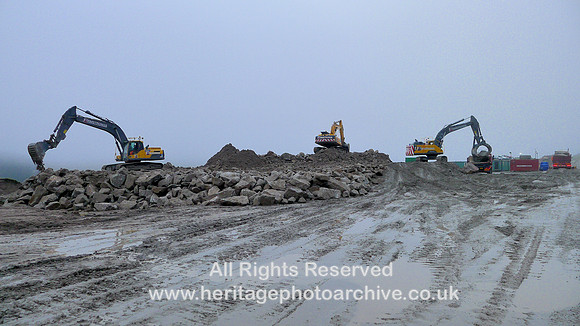 HRS 7412 Shap Pink Quarry excavators at work 2015