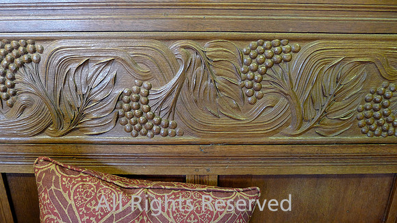 HRS 6835 Blackwell House, Leaf carving