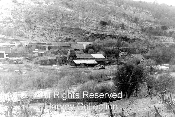 Backbarrow Iron Works, from across river Leven