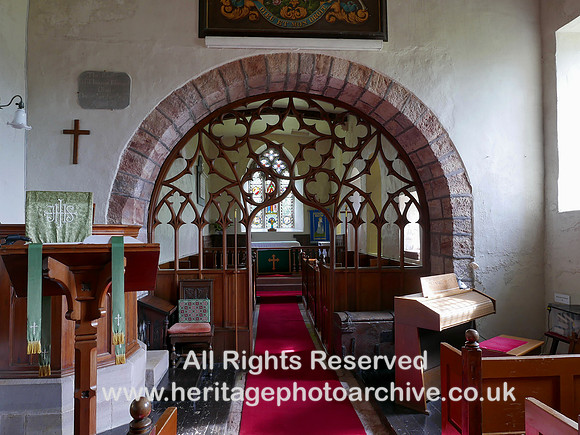 HRS 10465 Bolton village, Church of All Saints, east end interior L7750029