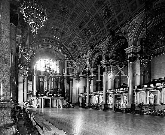 Liverpool, St Georges Hall interior RIBA74176