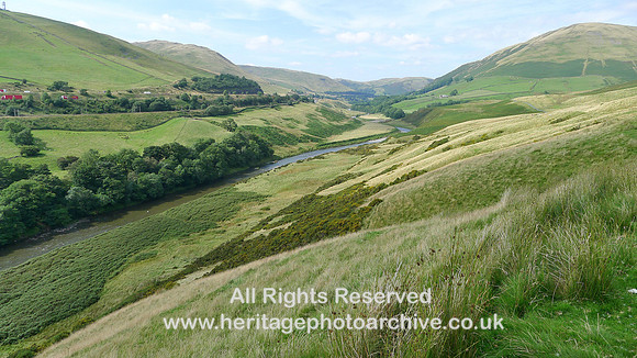 HRS 7499 Lune Valley looking NNW river terraces M6 etc
