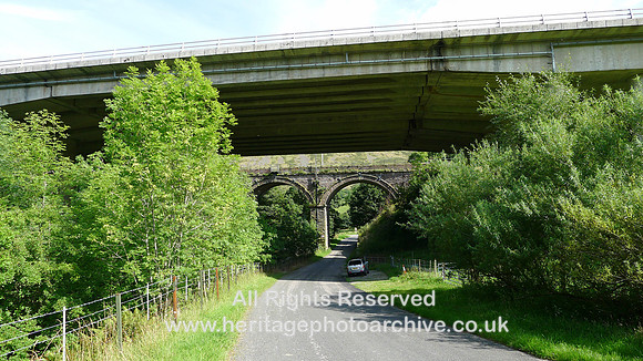 HRS 7489 Lune gorge M6, and railway viaduct Low Borrowbridge