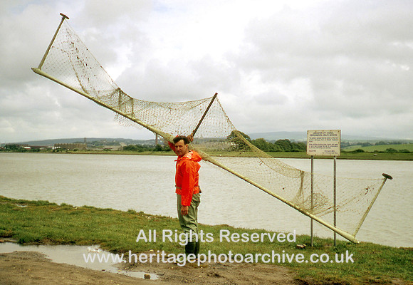 HRS 807 Salmon fishing on Lune at Snatchums 1995