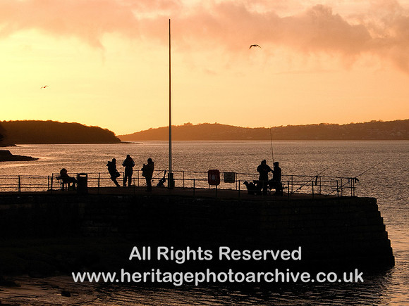 HRS 1821 Arnside Pier winter sunset