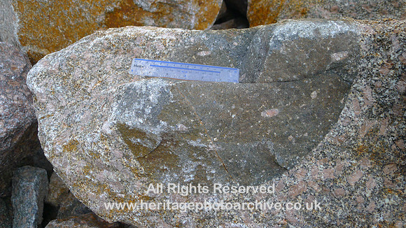 HRS 7408 Shap pink quarry inclusion in granite