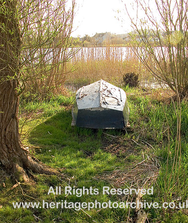 HRS 7485 Great Urswick Tarn upturned boat