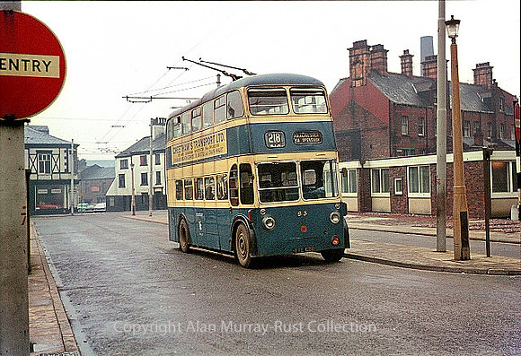 Ashton-under-Lyne, Trolley bus 1966