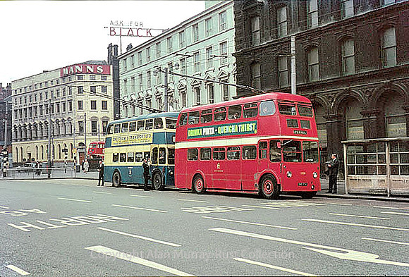 Manchester, trolley buses 1966