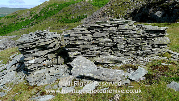 HRS 11209 Dunnerdale, Stainton Ground Quarry, drystone structure 2022