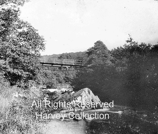 Low Wood Gunpowder Works, Tramway bridge across the Leven