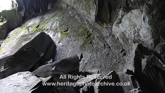HRS 7870 Little Langdale, Cathedral Cavern, Volcaniclastic ripple marks