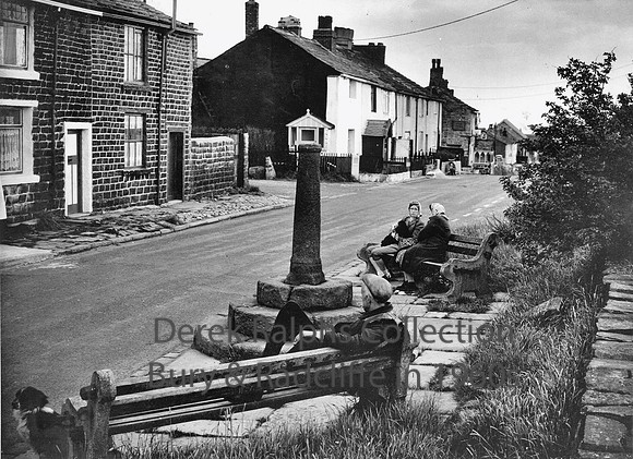 Affetside Village and cross 1960's