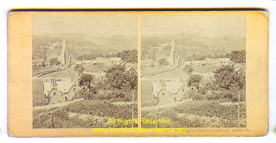 Lake District, St Mary's church and schools, Ambleside