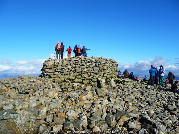 Cumbria, Scafell Pike Cairn NY215072 Photo one