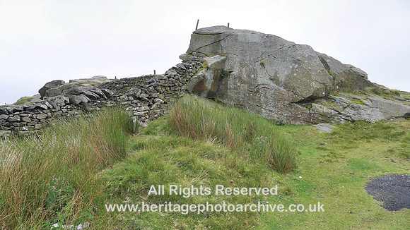 HRS 8056 Fosters crag L Yks boundary wall from north