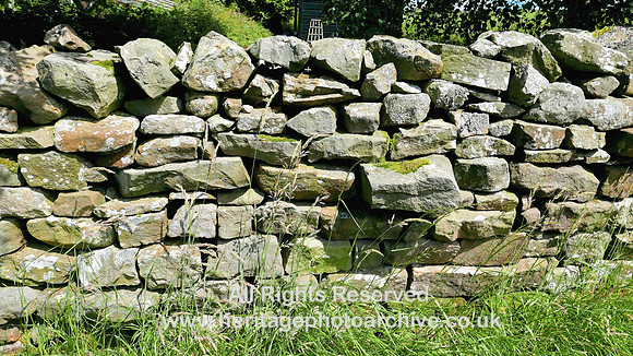 HRS 7948 Lowgill, dry stone wall in village