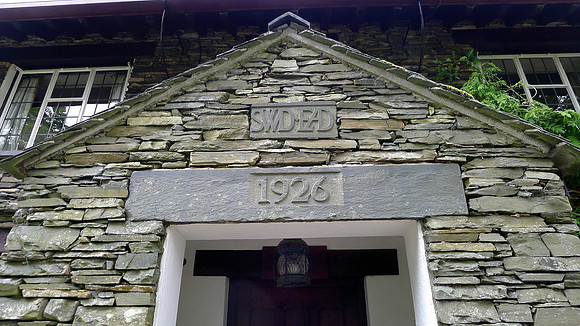 Gatesbield, House entrance with datestone