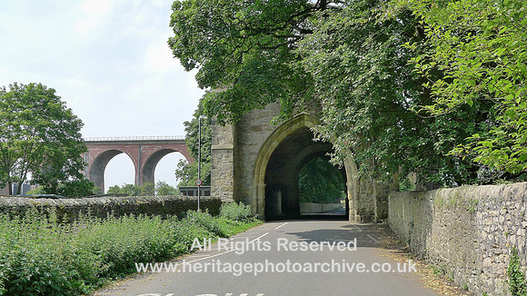HRS 8079 Whalley Abbey viaduct and Outer Gate