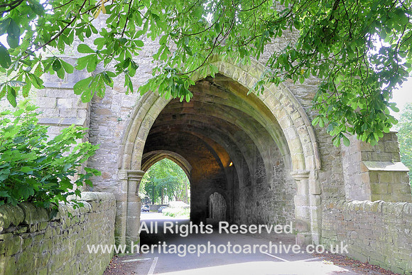 HRS 8083 Whalley Abbey, Outer Gateway looking west