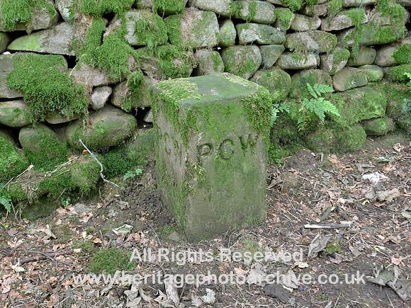 HRS 8104 Langden Brook, stone marker PCW