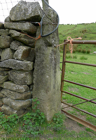HRS 8115 Trough of Bowland road stoop with bench mark  BM 595.5ft