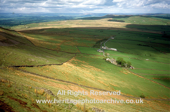 HRS 1637 Pendle Hill big end, glaciated landscape June 1995