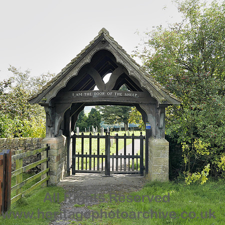 HRS 8410 Abbeystead, Christ Church, Lych gate sheep gate L7700216