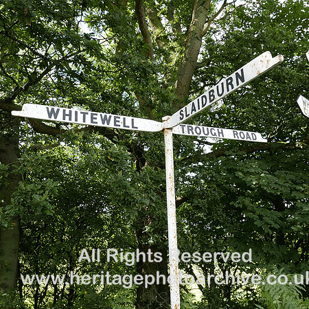 HRS 8425 Dunsop Bridge top part of old signpost L7700184