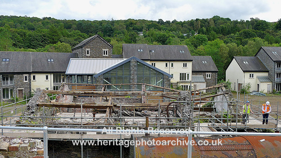 HRS 8439 Backbarrow, ironworks,  steam engine house roof protection