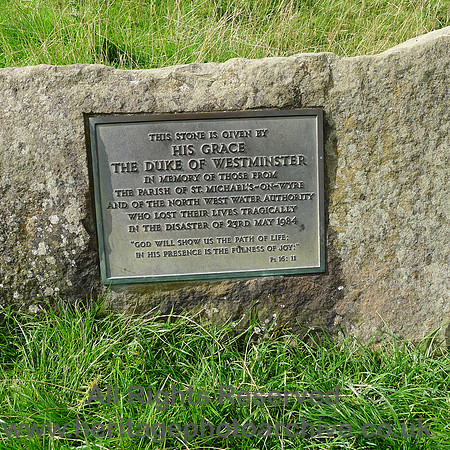 HRS 8442 Abbeystead, plaque at site of 1984 pumping station explosion