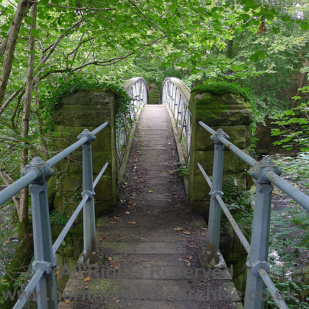 HRS 8443 Abbeystead, Lancaster Water  works footbridge