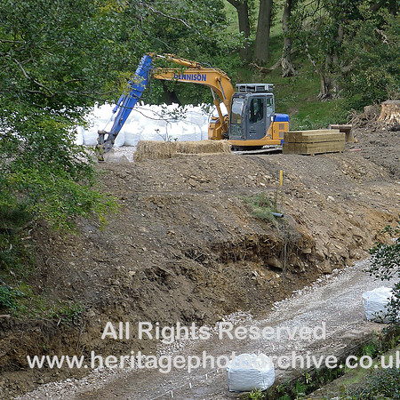 HRS 8450 Abbeystead, temporary exposure in till below dam