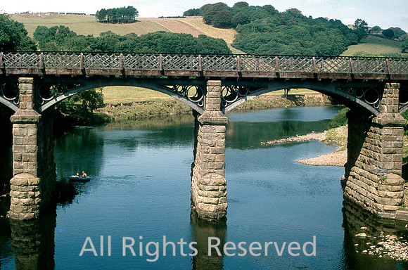 HRS 8486 Lune, railway bridge Crook o'Lune 1976