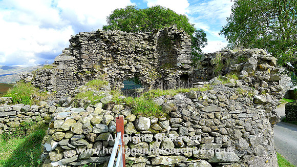 HRS 8488 Ulpha, Old Hall Farm ruin, general view looking South