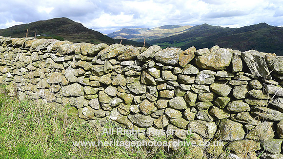 HRS 8501 Ulpha, Bobbin Mill Hill, dry stone wall SD 179921