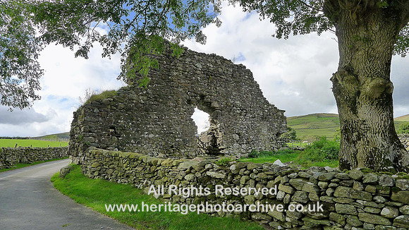 HRS 8495 Ulpha, Old Hall farm ruin east wall