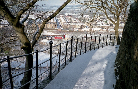 HRS 10837 Clitheroe, in the snow 1980s