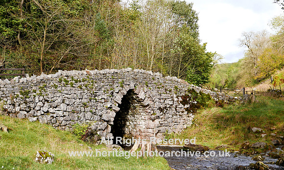 HRS 8617 Clapham, Ingeborough Cave Beck stone bridge