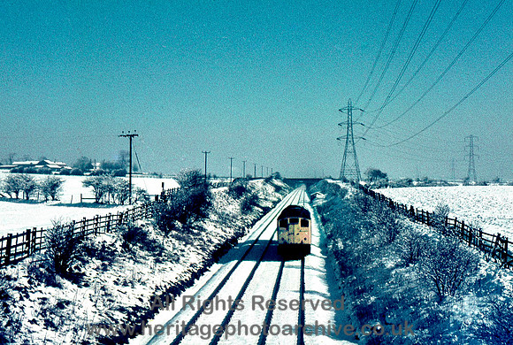 HRS 1958 Diesel electric loco approaches Black Lane 1969