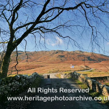 HRS 8670 Cockley Beck bridge and Hard Knott Pass road